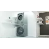 Stapelset-Verbinder WHIRLPOOL C00855467 für 60 x 60 cm Waschmaschine und Wäscheständer, ausziehbare Ablage, Gurt und Antirutsch-Pads