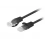 Lanberg PCU6-20CC-0200-BK Netzwerkkabel Schwarz 2 m Cat6 U/UTP (UTP)