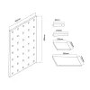 Maclean MC-130 WD Organizer aus Holz, Wandtafel 40x60 cm, max. 20 kg