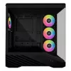 PC-Gehäuse Lian Li Vector V100 Midi Tower – Schwarz mit Seitenfenster, unterstützt 3×120-mm-Seitenlüfter + 1×120-mm-Hecklüfter, 3,5-Zoll-HDD, 2,5-Zoll-SSD, 235,5×446×484,6 mm