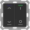 MDT BE-TAL550206.C1 KNX-Taster Light 55 2-fach RGBW Schwarz matt Jalousiesteuerung Schalten 1