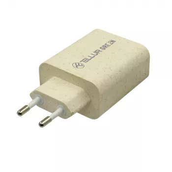 Ladegerät Tellur TLL151321 Type-C PD20W USB QC3.0, 20W PD und QC3.0 Schnellladung