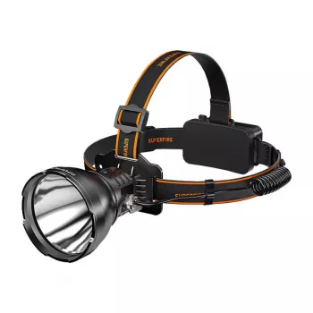 Stirnlampe Superfire HL60 — 2300 lm, 330 m Reichweite, wiederaufladbare Stirnlampe