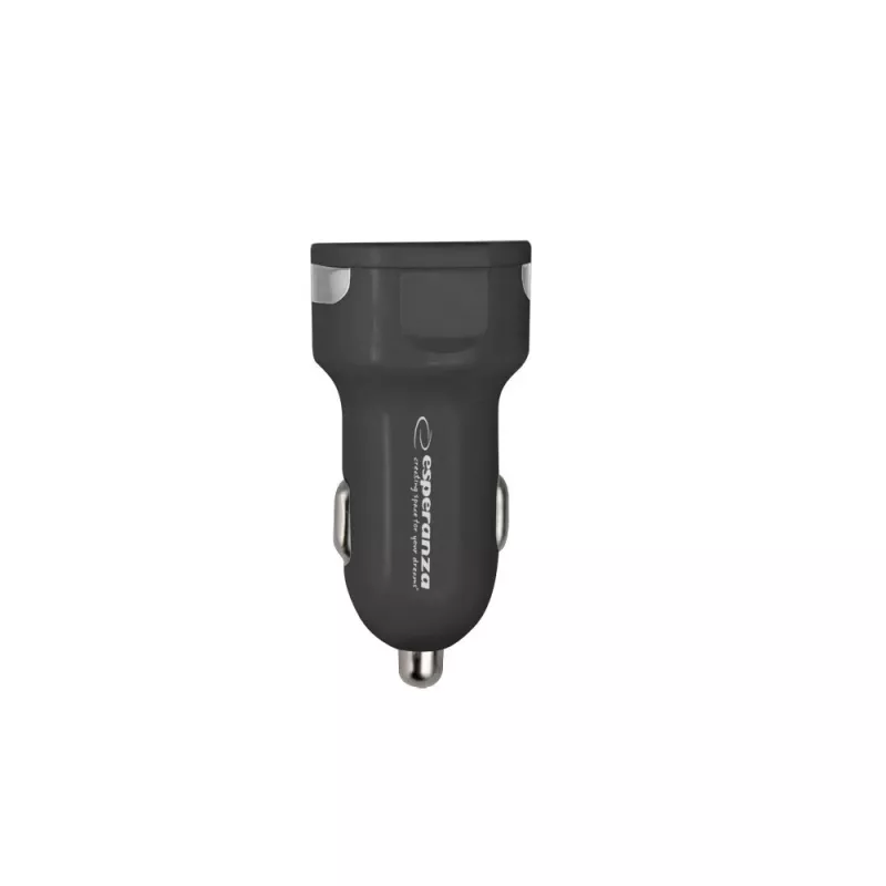 Auto-Ladegerät ESPERANZA EZ110 Schwarz – 12–24 V Eingang, 2× USB-A 2,1 A, Quick Charge 3.0, 36 W