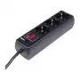 Hama 00030392 Überspannungsschutz Schwarz 3 AC-Ausgänge 230 V 1,4 m