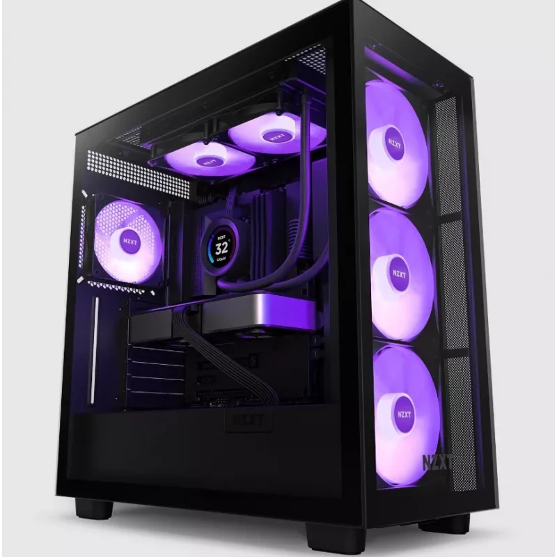 All-in-One-Flüssigkeitskühler NZXT Kraken Elite 240 RGB 12 cm Schwarz
