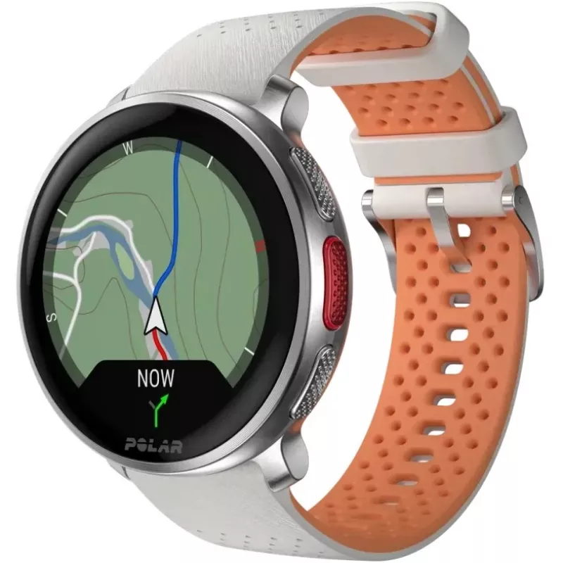 Polar Vantage V3 - Aluminium - Sportuhr mit Armband - Silikon - Display 3,5 cm (1,39 inch) - 32 GB - Bluetooth - 57 g - Sunrise Apricot (900108893)
