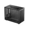 Computergehäuse DeepCool CH160 PLUS Small Form Factor SFF ATX/mATX, gehärtetes Glas, USB-C, Schwarz