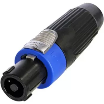 Neutrik Kabelstecker, Schwarz, 4-polig (NLT4FXX-BAG)