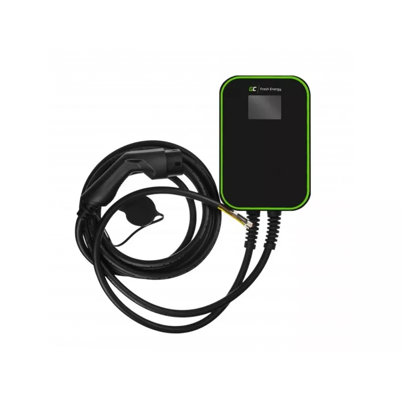 Elektrofahrzeug-Ladestation Grün Cell EV14 22 kW Schwarz Aluminium Wand