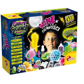 Wissenschaftsbaukasten Liscianigiochi Crazy Science Schleim im Dunkeln 304-PL89239 — Experimentierset mit im Dunkeln leuchtendem Schleim