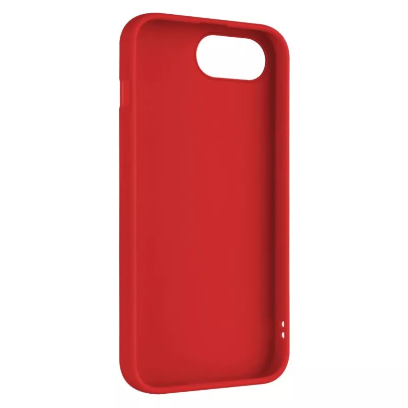 FIXED Handy-Rückseitenabdeckung für Apple iPhone 16e, Gummi, rot, schlanke Schutzhülle