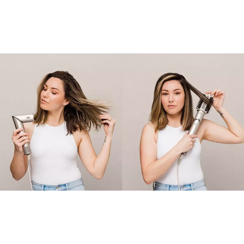 Shark FlexStyle 5-in-1 Air Styler & Haartrockner mit Auto-Wickel-Lockenwicklern, Flachbürste, Ovalbürste, Düsenaufsatz, Diffusor, Aufbewahrungstasche, ohne thermische Schäden