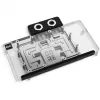 Grafikkarten-Wasserkühler Alphacool Core RX 9070 XT Hellhound+ Transparent Chrome mit Backplate