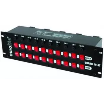 Stromverteiler EUROLITE Board 10‑ST mit 10 Schutzkontakt-Steckdosen