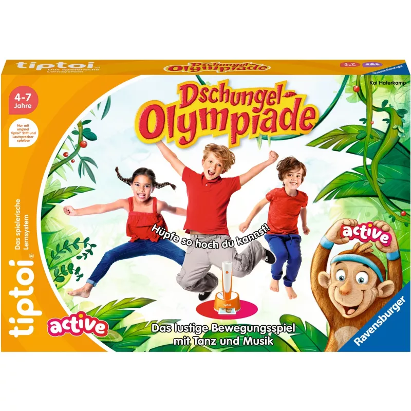 tiptoi ACTIVE Dschungel-Olympiade, Brettspiel