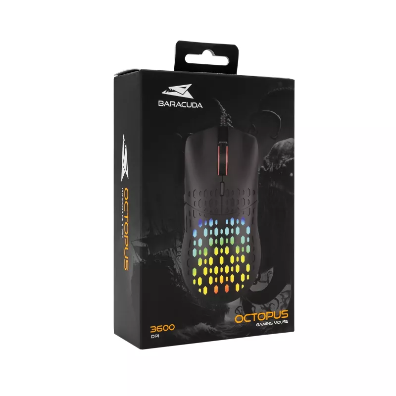 Maus Baracuda BGM-021 OCTOPUS Schwarz USB