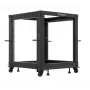 Rack-Gehäuse LANBERG Open Rack OR01-6112-B 12U 600x600 verstellbar schwarz