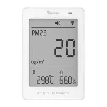 Miernik quality powietrza WiFi LCD Sonoff AirGuard PM2.5 SAWF-07P