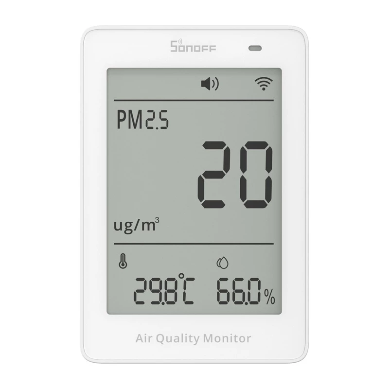 Miernik quality powietrza WiFi LCD Sonoff AirGuard PM2.5 SAWF-07P