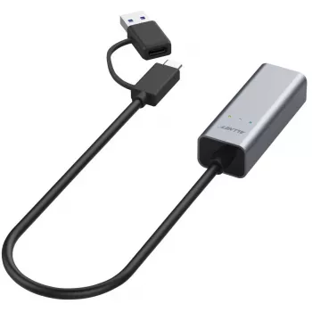 Ethernet-Adapter ALLNET ALL-NC-2.5G-USBC_A USB 3.0 Type-C & Type-A 2,5 Gbps Multi‑Gigabit LAN