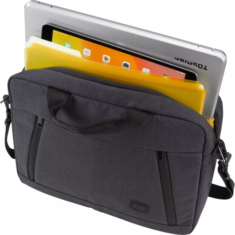 Case Logic Huxton | Passend für Laptops bis 13,3 Zoll | Laptop-Aktentasche | Schwarz | Schultergurt