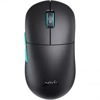 Xtrfy M8 Kabelgebundene/Kabellose Gaming-Maus 400-26000 CPI Low Front Ultraleicht Einzigartig (M8W-Schwarz)
