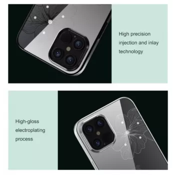 Schutzhülle Devia Crystal Flora für iPhone 12 mini — schwarz