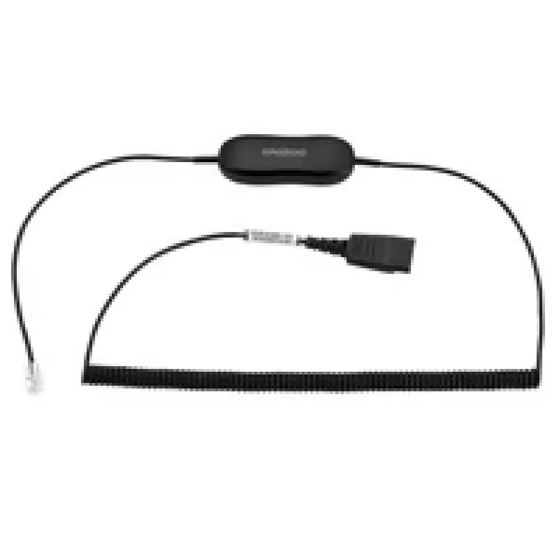 Jabra GN1218 AC 2m Spiral, Kabel, Schwarz