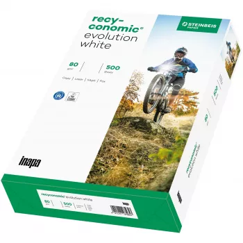 Recyconomic Evolution weiß A3, Papier DIN A3 (500 Blatt), 80 g/m²