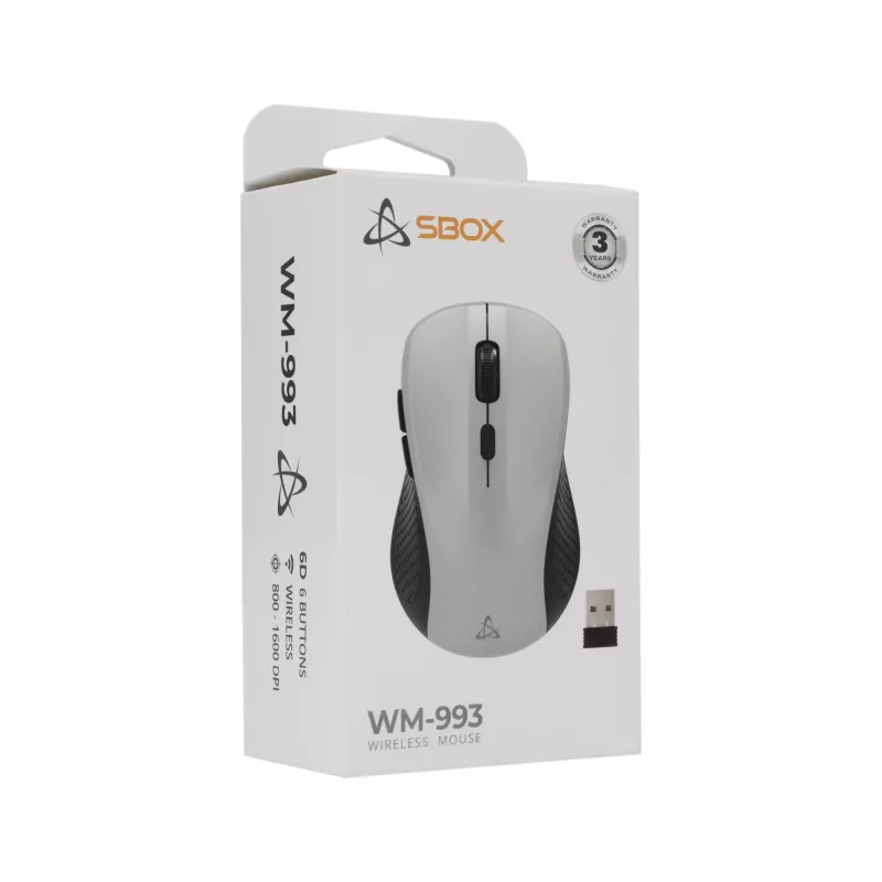 Maus SBOX WM-993 Silber USB Typ-A