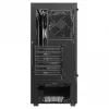 PC-Gehäuse SAVIO Noctis Flow — Cube Mini‑ITX/Micro‑ATX/ATX, 3x120mm vorne, 1x120mm hinten, 2x3,5 Zoll + 3x2,5 Zoll Einschübe, gehärtetes Glas