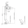 Maclean MC-853 für 1 Monitor Bildschirmhalterung Tischhalterung mit Computer Tischhalterung 17 bis 32 Zoll VESA 75x75 100x100 bis 8 kg (für 1 Bildschirm)