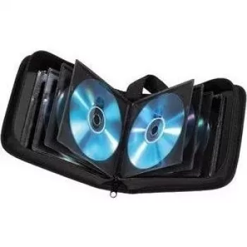 Hama CD-Tasche Nylon 20, Schwarz 20 Discs