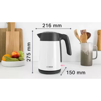 Bosch TWK7L461 Wasserkocher 1,7 L 2400 W Weiß