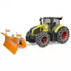 Spielzeugtrecker BRUDER Claas Axion 950 mit Schneeketten und Schneeschild, maßstabsgetreues Modell