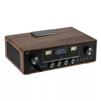 Micro-HiFi-System AKAI AM-100 RHAPSODY — kompaktes Audio-Mini-System mit integriertem Verstärker und CD-/USB-Wiedergabe