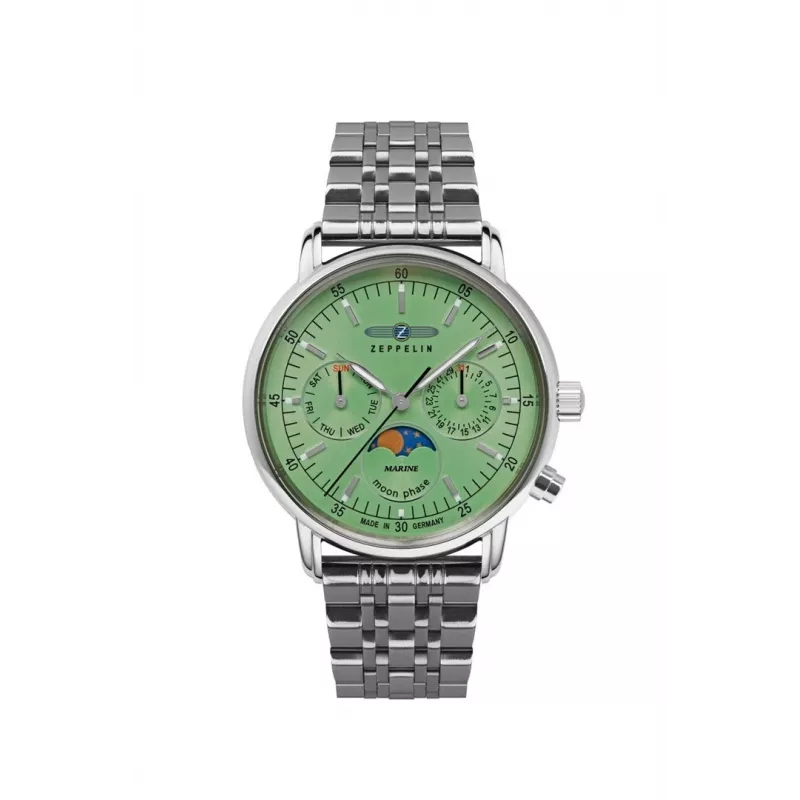 Quarz-Armbanduhr Zeppelin LZ 14 Marine 8637M-4, Edelstahl, wasserbeständig