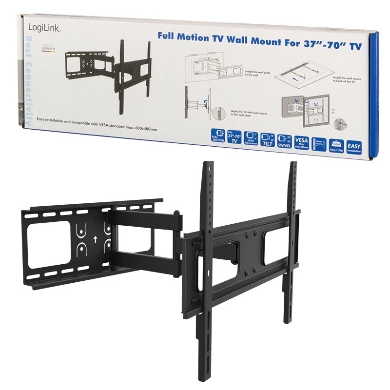 TV-Halterung LogiLink BP0028 177,8 cm (70 Zoll) Schwarz