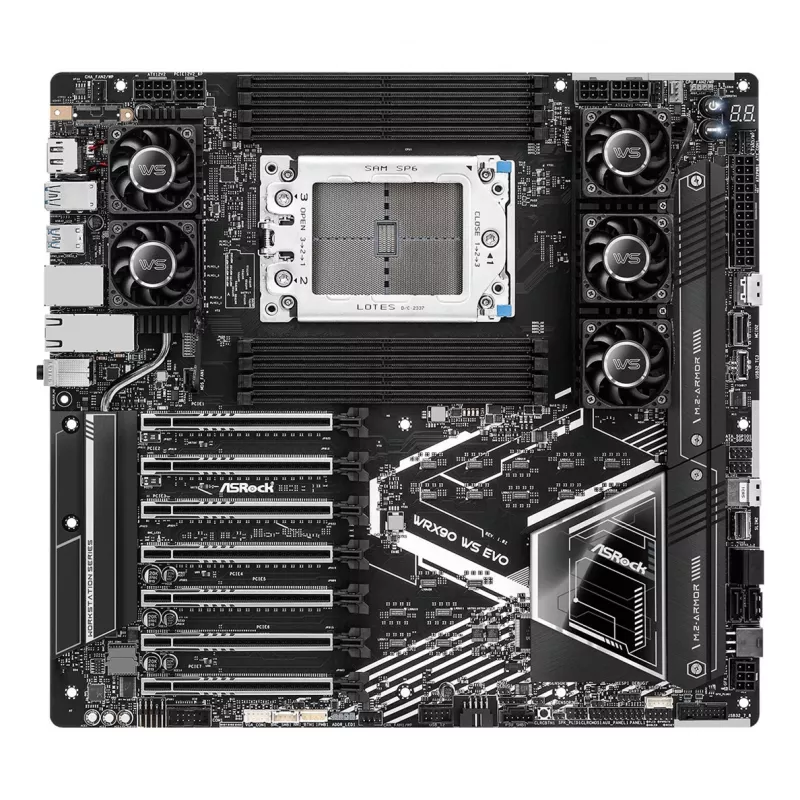 ASRock WRX90 WS EVO Mainboard AMD WRX90 Sockel sTR5 EEB
