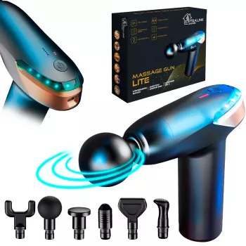 Massagepistole Extralink MSG-02-LITE 3200 U/min 6 Aufsätze