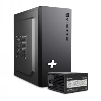 Computergehäuse Sbox PCC-12 MicroATX Schwarz