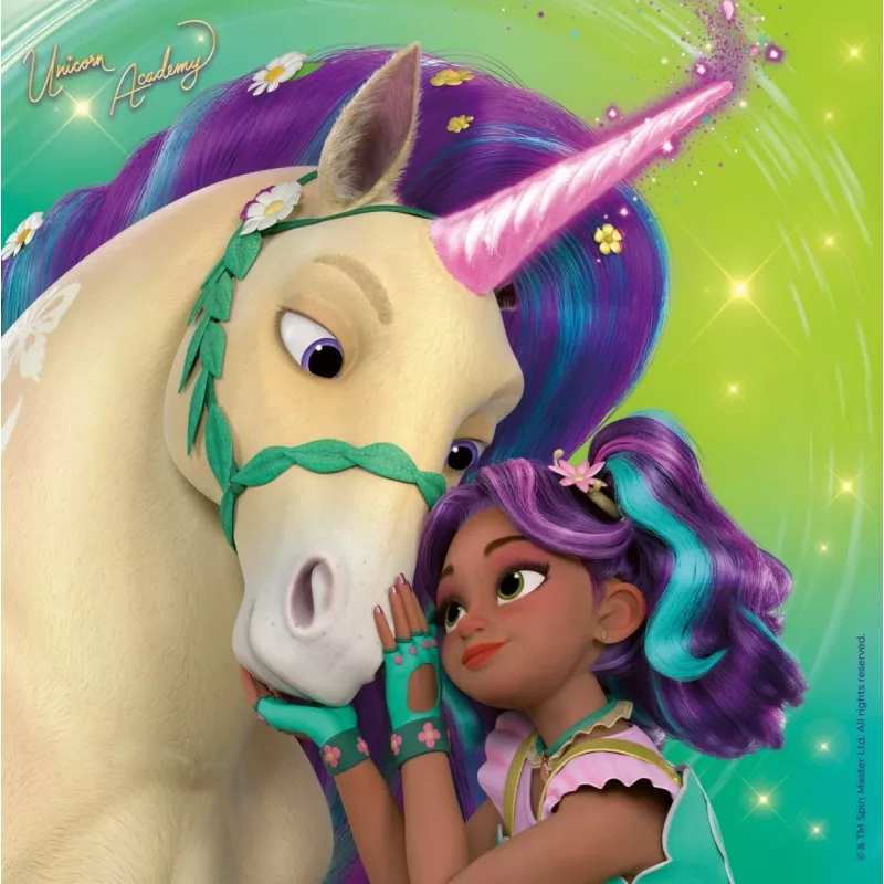Puzzle Ravensburger Unicorn Academy – 3 x 49 Teile, Set für Kinder
