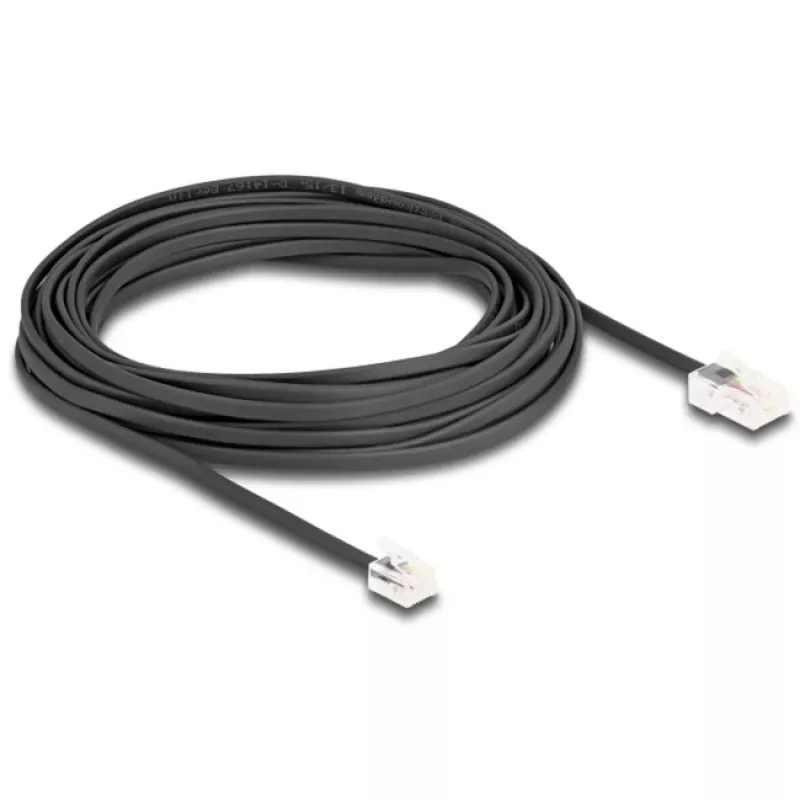 DeLOCK Telefonkabel RJ45-Stecker auf RJ11-Stecker schwarz 10 m