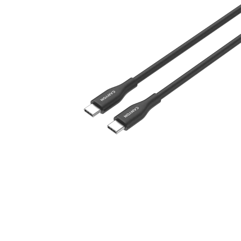 CANYON Kabel CC60SC10 C-C 60W 1m Silikon Schwarz