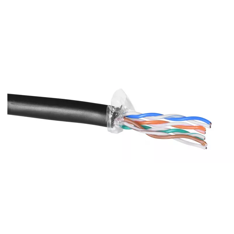 Alantec KIU5OUTS305Q Netzwerkkabel Schwarz 305 m Cat5e U/UTP (UTP) (KIU5OUTS305Q)