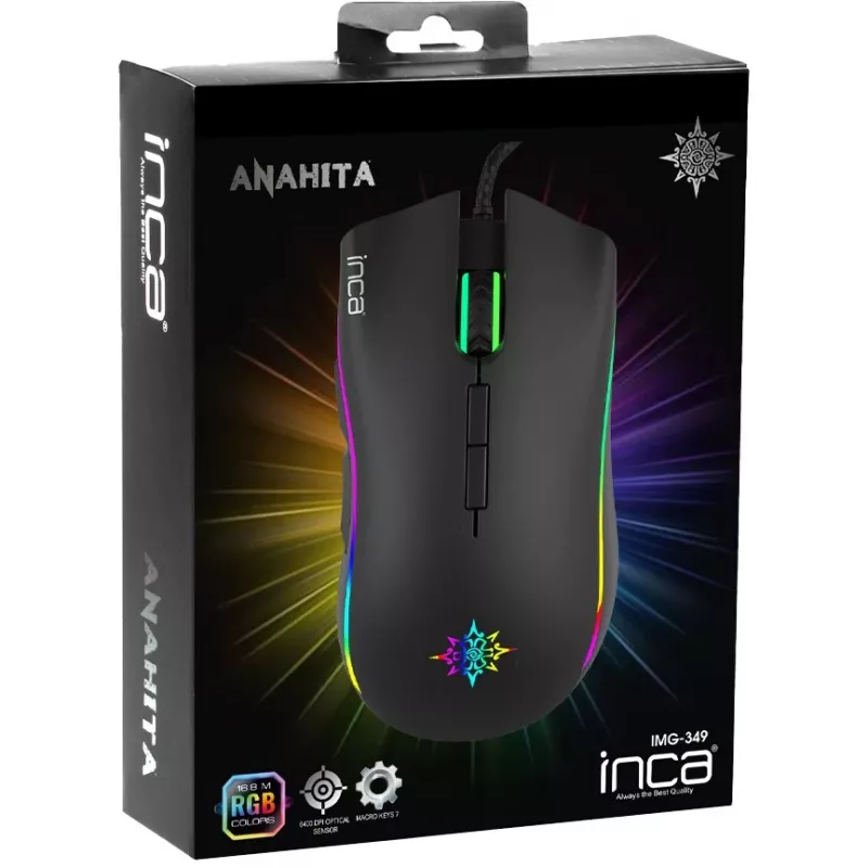 INCA Cian INCA ANAHITA RGB MAKRO-TASTEN PROFESSIONELLE GAMING-MAUS