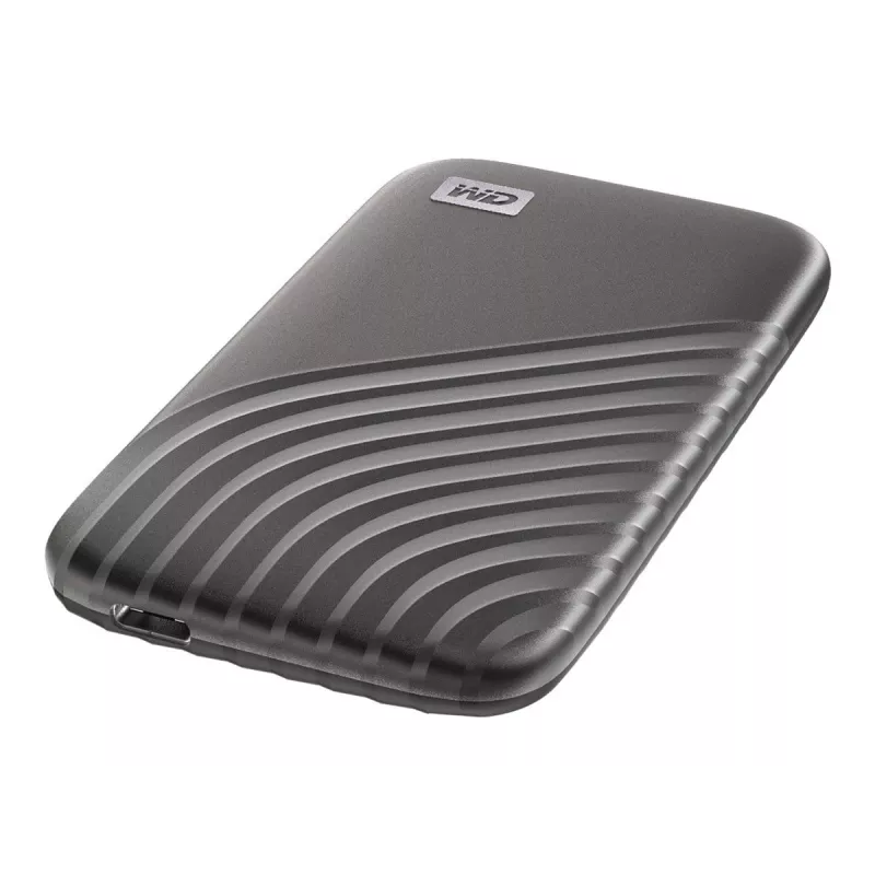 Externe SSD | WESTERN DIGITAL | My Passport | 1TB | USB-C | Schreibgeschwindigkeit 1000 MB/s | Lesegeschwindigkeit 1050 MB/s | WDBAGF0010BGY-WESN
