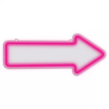Neonlichter Pfeil Wandleuchte MANTA SNL107PK – rosa dekoratives LED-Pfeilschild