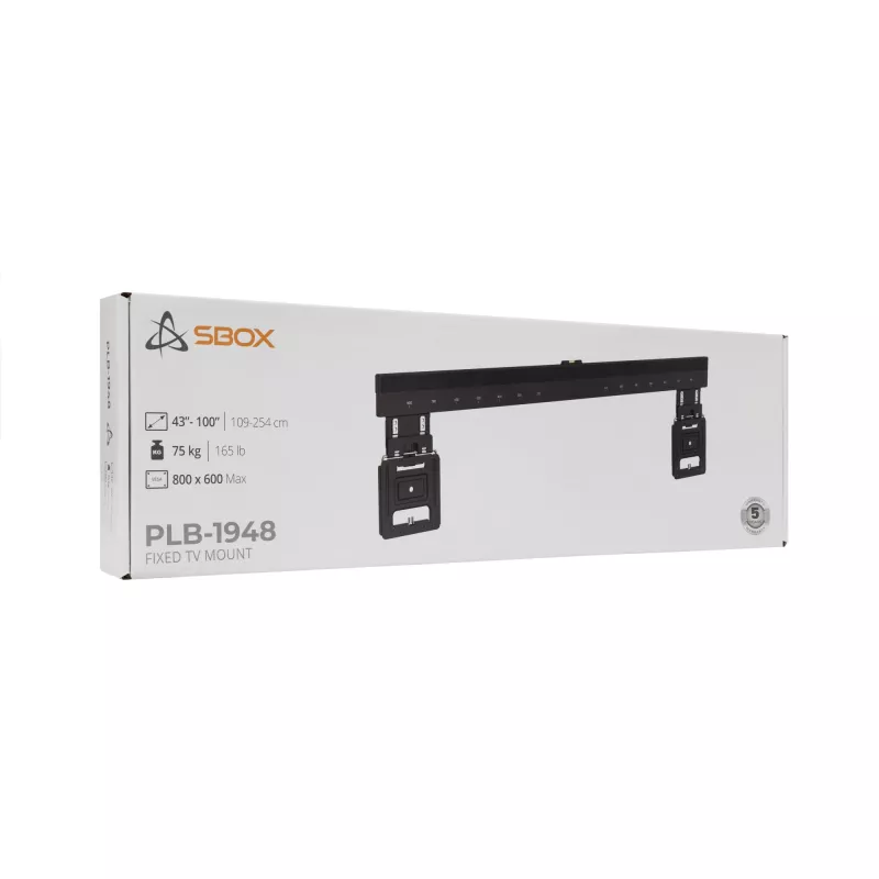 Halterung SBOX PLB-1948 für Displays 43–100 kg, Platte 800×600 mm